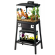 Aqueon Forge Metal Aquarium Stands Black/Brown 20 x 10 Inches (D)