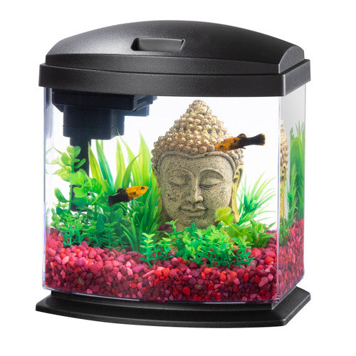 Aqueon Black LED MiniBow SmartClean Kit, 1 Gallon