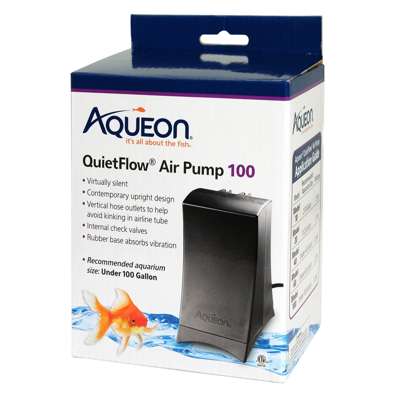 Aqueon QuietFlow Air Pump Black 100