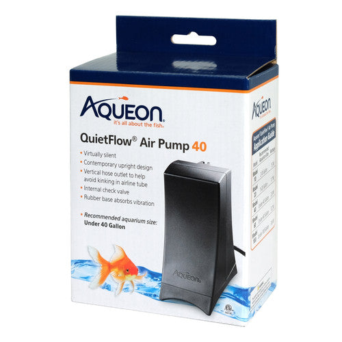 Aqueon QuietFlow Air Pump Black 40 - Aquarium