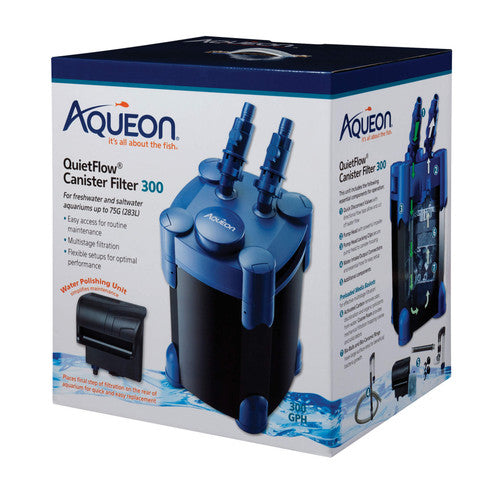Aqueon QuietFlow Canister Filter 55 - 100 Gallons - Aquarium