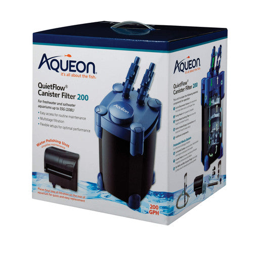 Aqueon QuietFlow Canister Filter up to 55 Gallons - Aquarium