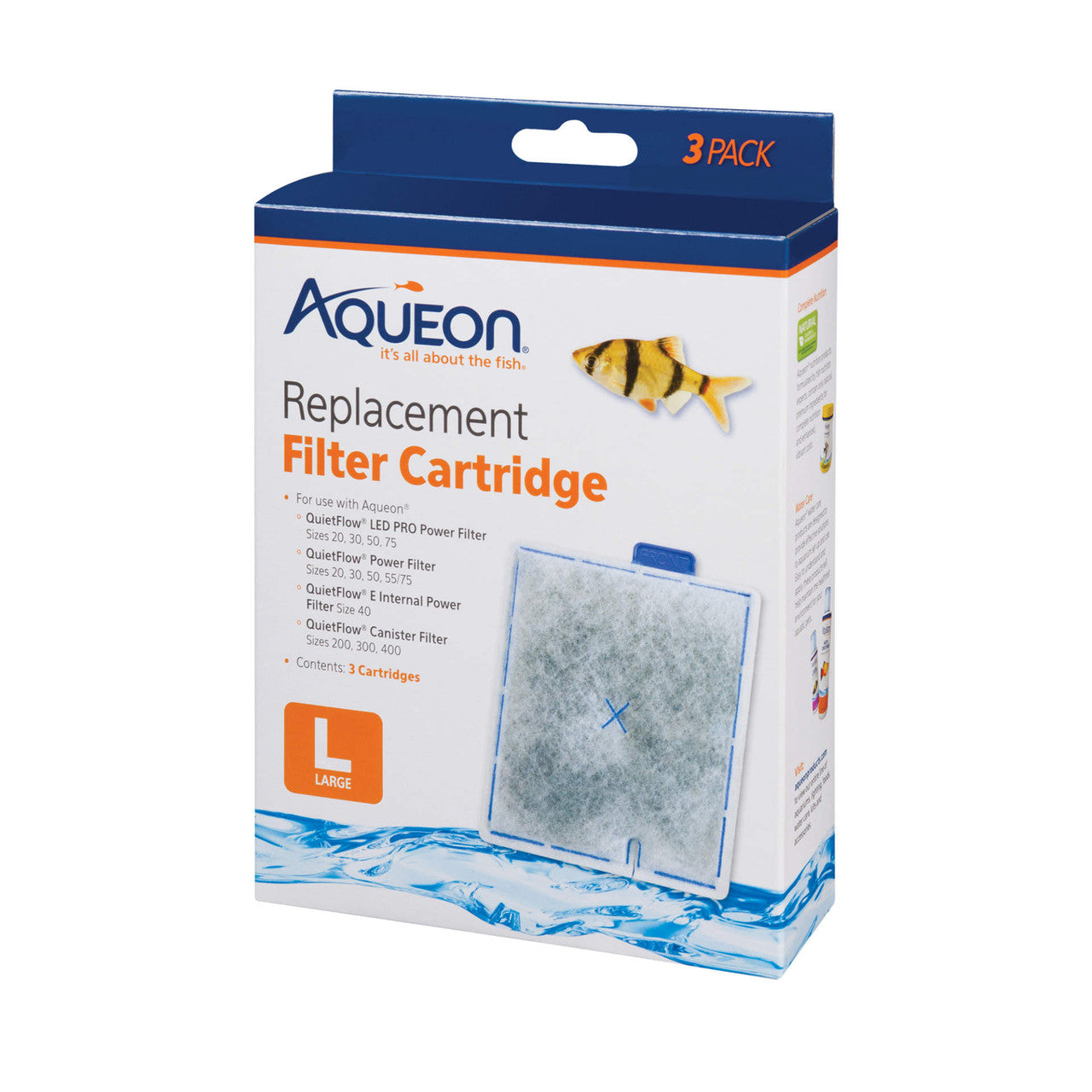 Aqueon Replacement Filter Cartridges Large - 3 pack