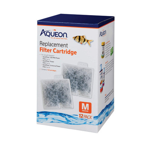 Aqueon Replacement Filter Cartridges Medium - 12 pack Aquarium