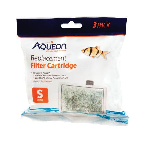 Aqueon Replacement Filter Cartridges Small - 3 pack Aquarium