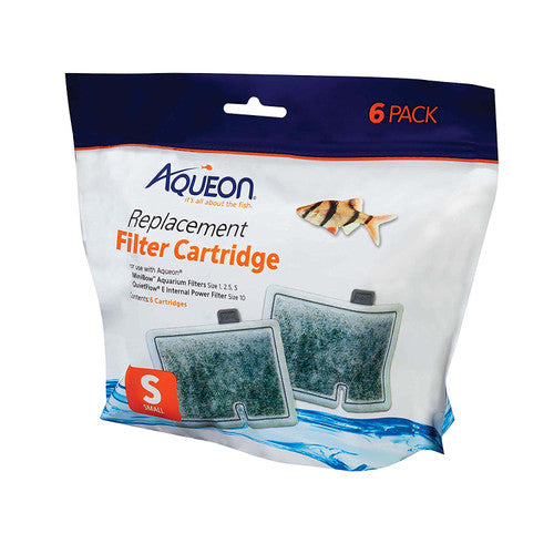 Aqueon Replacement Filter Cartridges Small - 6 pack Aquarium