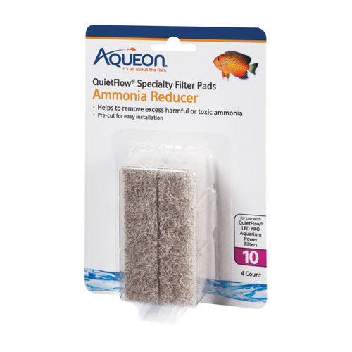 Aqueon Replacement Specialty Filter Pads Ammonia Reducer 10 - Aquarium