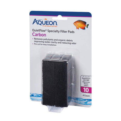 Aqueon Replacement Specialty Filter Pads Carbon 10 - Aquarium