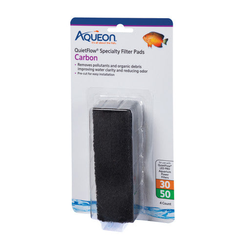 Aqueon Replacement Specialty Filter Pads Carbon 30/50 - Aquarium
