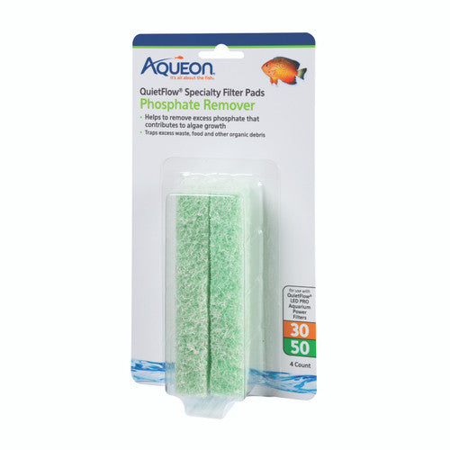 Aqueon Replacement Specialty Filter Pads Phosphate Remover 30/50 - Aquarium