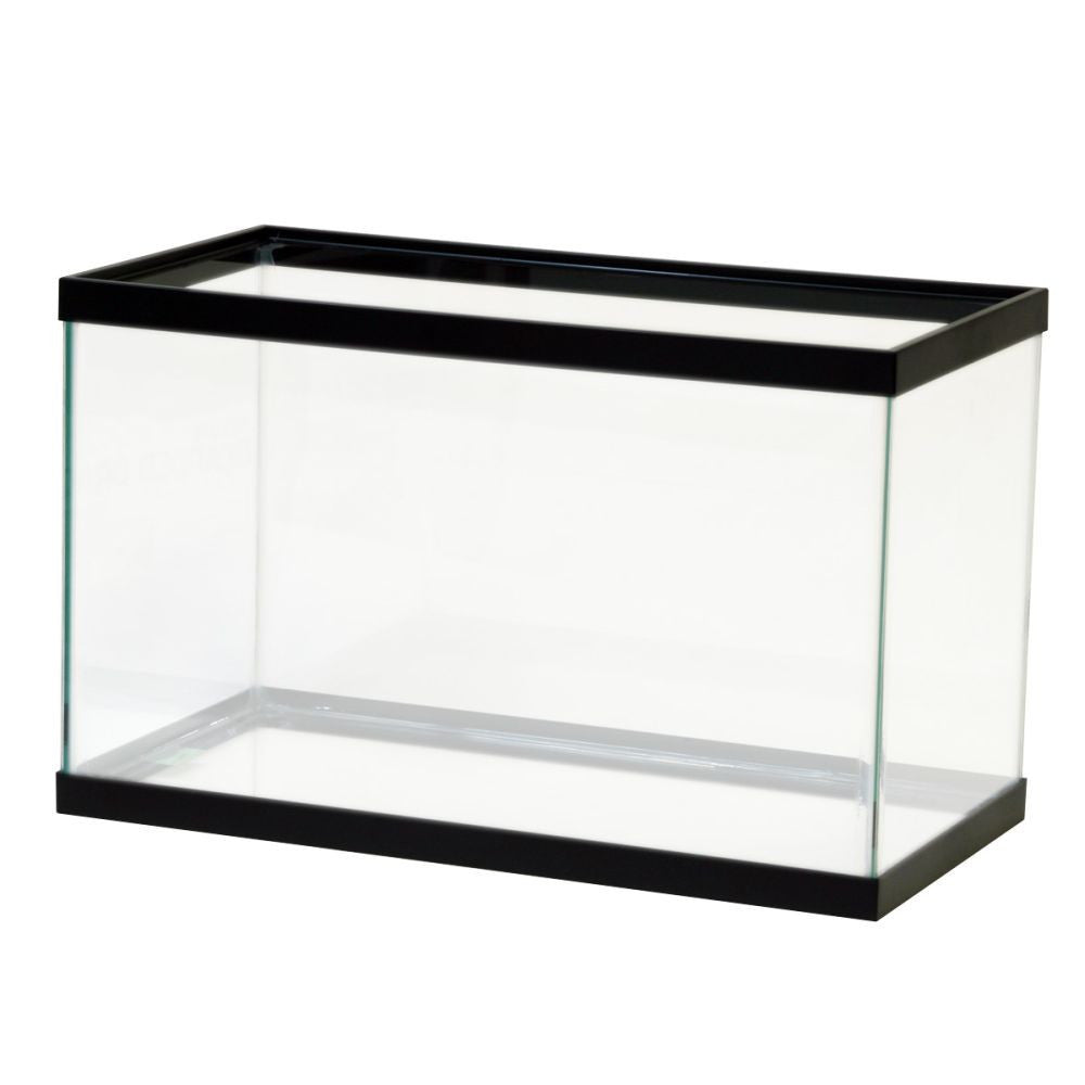 Aqueon Standard Glass Rectangle Aquarium Clear Silicone Black 10