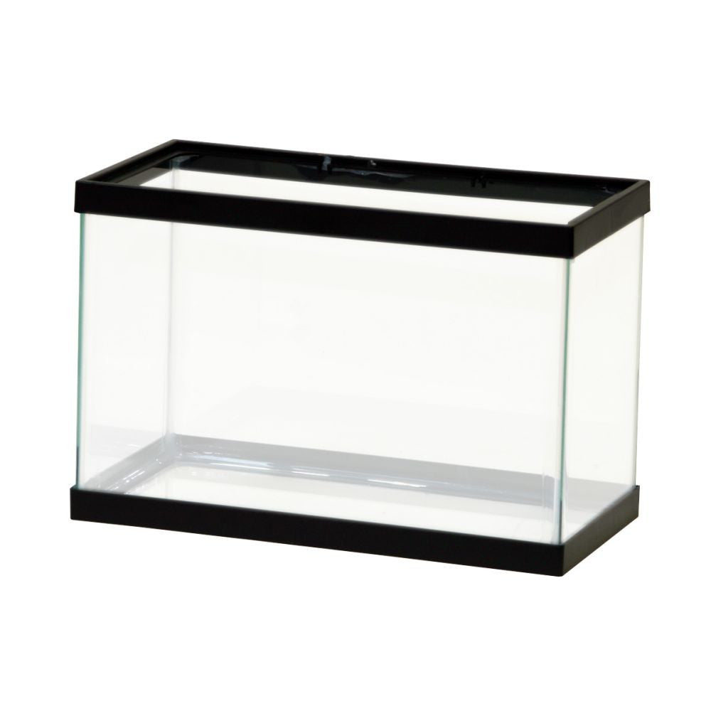 Aqueon Standard Glass Rectangle Aquarium Clear Silicone Black 2.5
