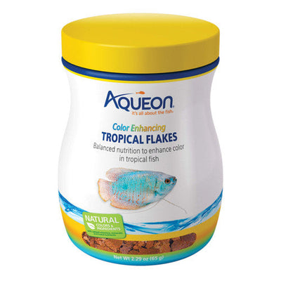 Aqueon Tropical Flakes Color Enhancing 2.29 Ounces - Aquarium