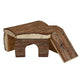 A & E Cages Nibbles Log Cabin Small Animal Hut w/Ramp Brown Small 644472014464