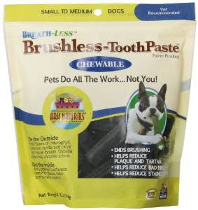 Ark Naturals Breath - less Chewable Brushless Toothpaste Small/Medium 12 Ct. {L + 1} 326070 - Dog