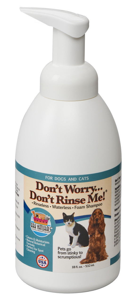 Ark Naturals Don't Worry Don't Rinse Me! Waterless Dog Shampoo 18Z {L-1}326038 632634110116