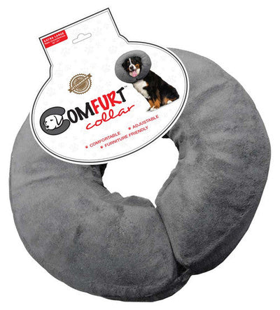 Arlee Poly Filled Adjustable E - Collar Charcoal XL - Dog