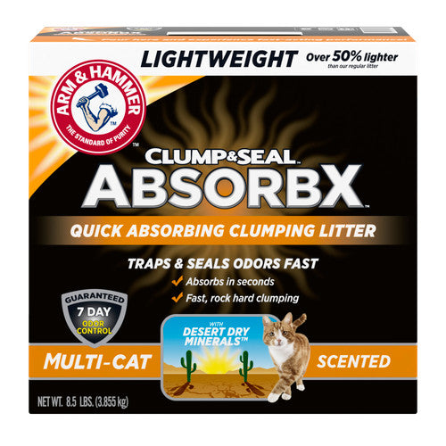 Arm & Hammer Clump Seal AbsorbX Lightweight Multi - Cat Scented Litter 8.5lb - Cat