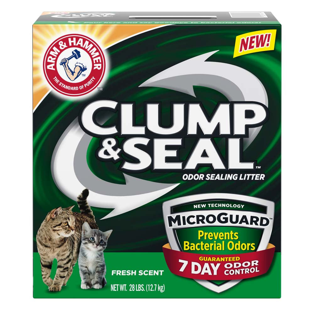 Arm Hammer Clump Seal Microguard Fresh Scent Cat Litter 28lb