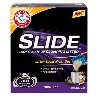 Arm & Hammer Clump & Seal Slide Multi-Cat Cat Litter 28 lb