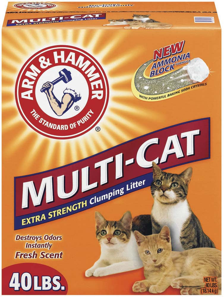 Arm & Hammer Multi-Cat Strength Clumping Cat Litter 40 lb