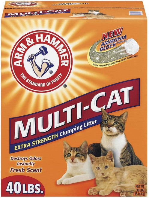 Arm & Hammer Multi - Cat Strength Clumping Cat Litter 40 lb