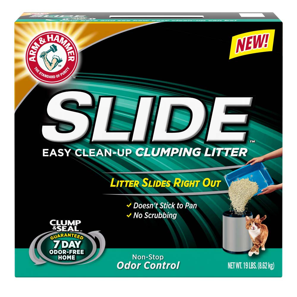 Arm & Hammer Slide Non-Stop Odor Control Clumping Cat Litter 19 lb