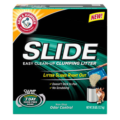 Arm & Hammer Slide Non-Stop Odor Control Clumping Cat Litter 28 lb