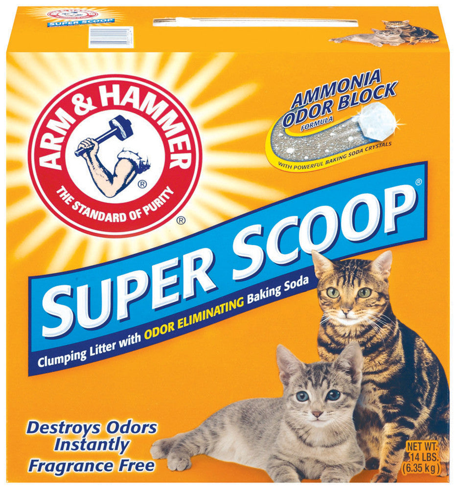 Arm & Hammer Super Scoop Clumping Unscented Cat Litter 14 lb