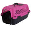 Aspen Fashion Pet Porter Dog Kennel Hard-Sided Dark Pink, Black 23 in