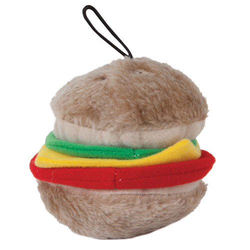 Aspen Hamburger with Squeakers Small Dog & Puppy Toy Multi - Color MD