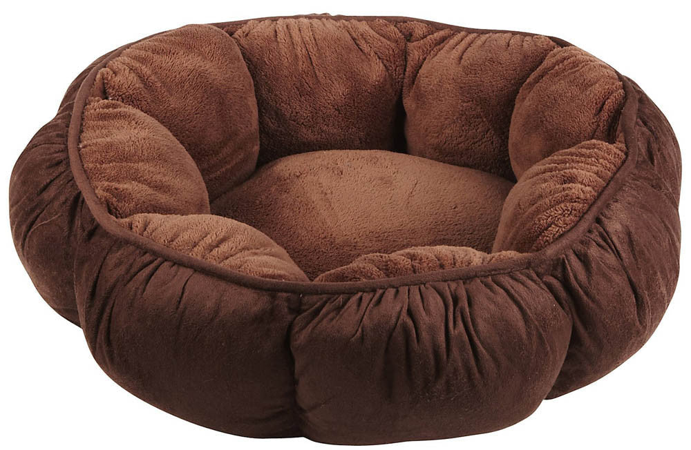 Aspen Puffy Round Pet Bed Assorted 18 in