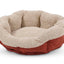 Aspen Self - Warming Oval Lounger Barn Red Cream 19 in - Cat