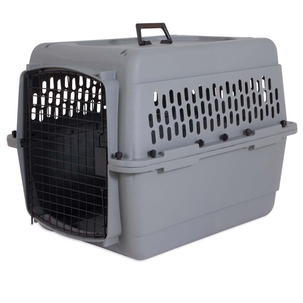 Aspen Traditional Dog Kennel Hard-Sided Gray 28 in