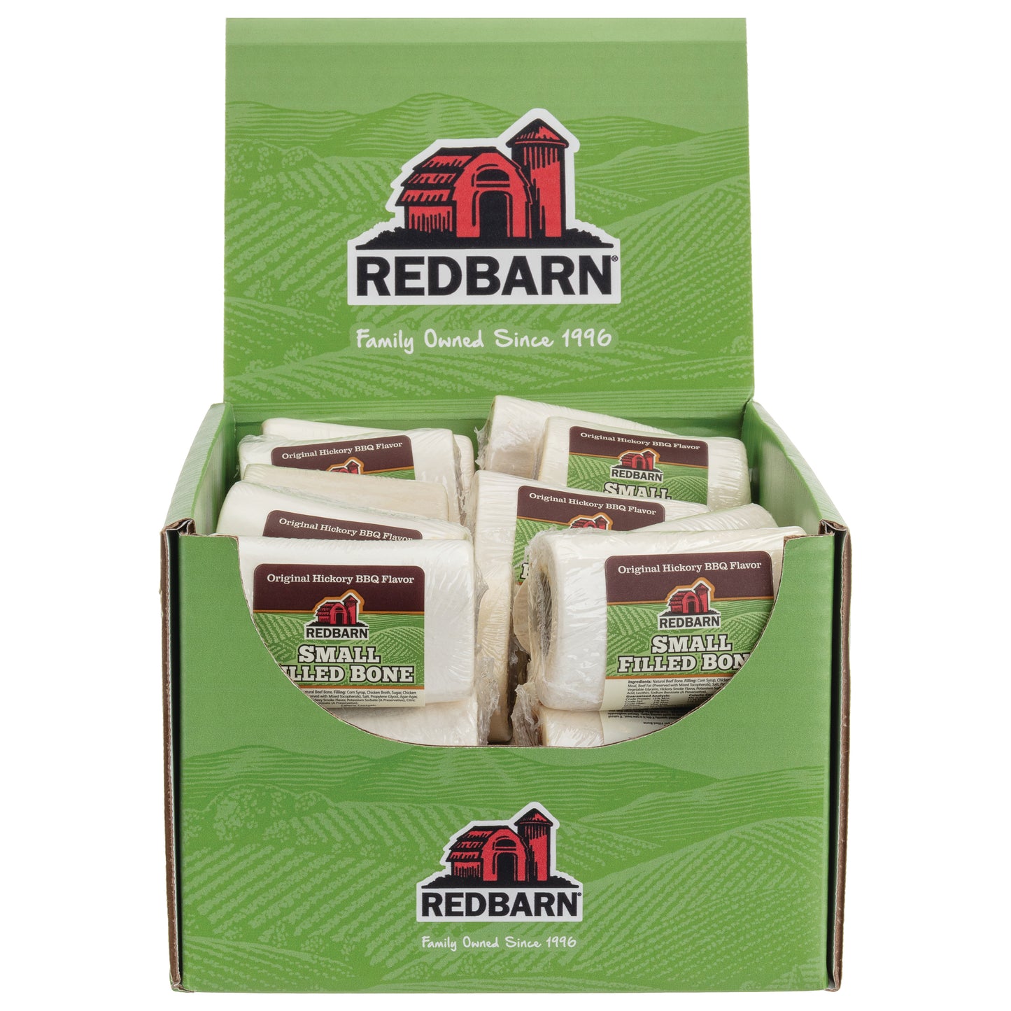 Redbarn Pet Products Filled Bone Dog Treat Original Hickory BBQ 20ea/Small, 20 ct 785184413258