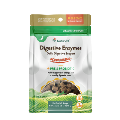 NaturVet Scoopables Digestive Enzymes for Cats 5.5 oz 797801605373