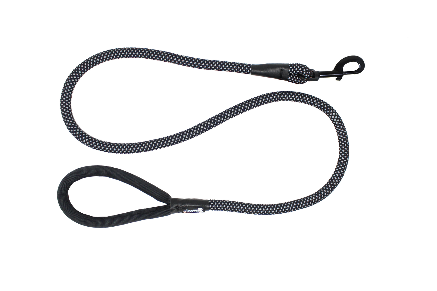 Alcott Reflective Rope Leash with Padded Handle Black X-Large/Large, 5 ft 849910168000