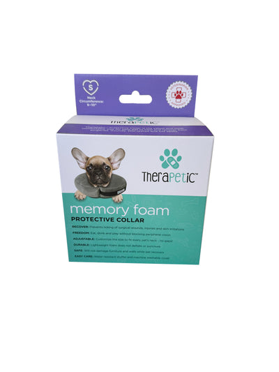 Arlee Pet Products TheraPetic Memory Foam Protective Collar Charcoal 6 - 10 in 086268199366