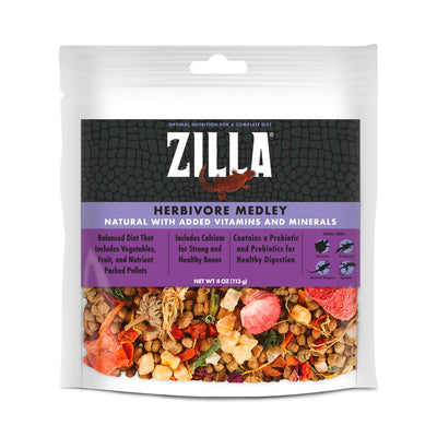 Zilla Medley Diet Herbivore Mix Herbivore Mix 4 oz 096316002999