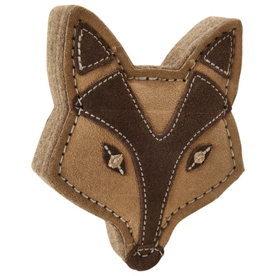Spot Dura-fuse Leather Chunky Dog Toy Fox 5 in 077234548110