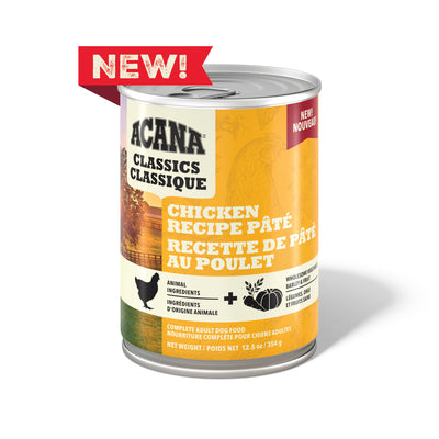 Acana Classics Canned Dog Food Chicken Pâté 12ea/12.5 oz 064992725914