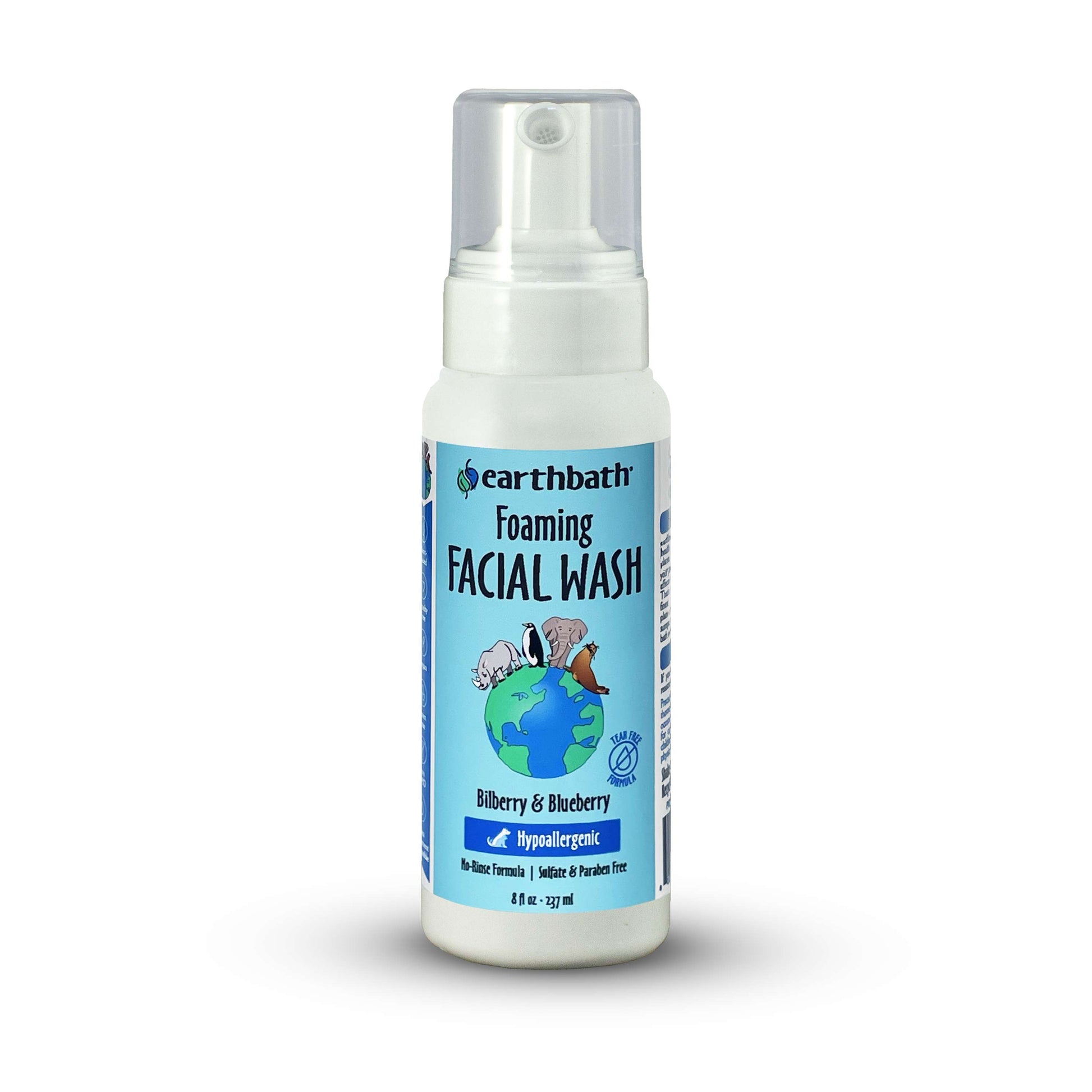 Earthbath Foaming Facial Wash Bilberry & Blueberry Scent 8 oz 602644028145