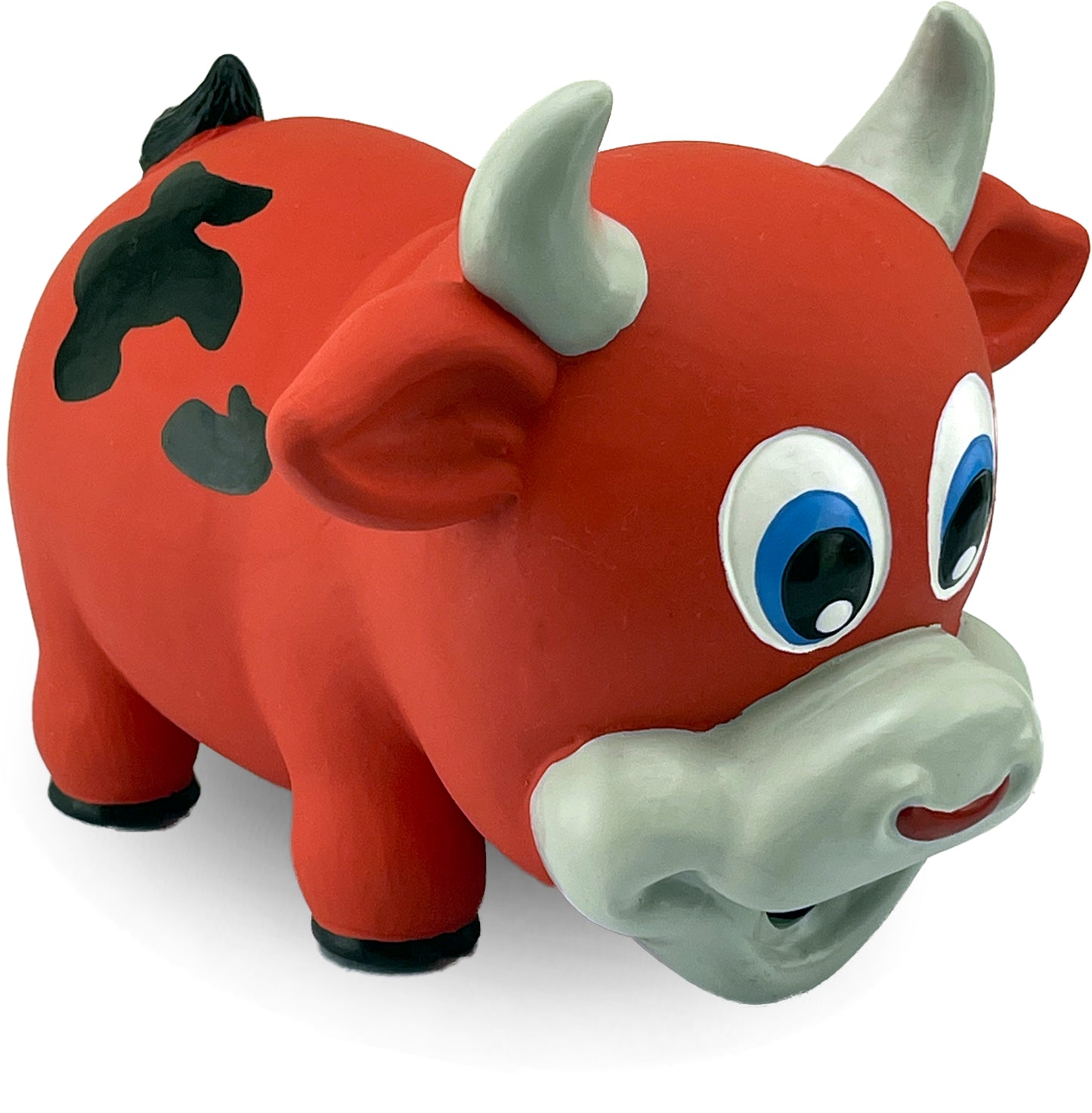 Petsport USA NaturFlex Natural Latex Rubber Dog Toy Bull 12 in, Jumbo 713080180851
