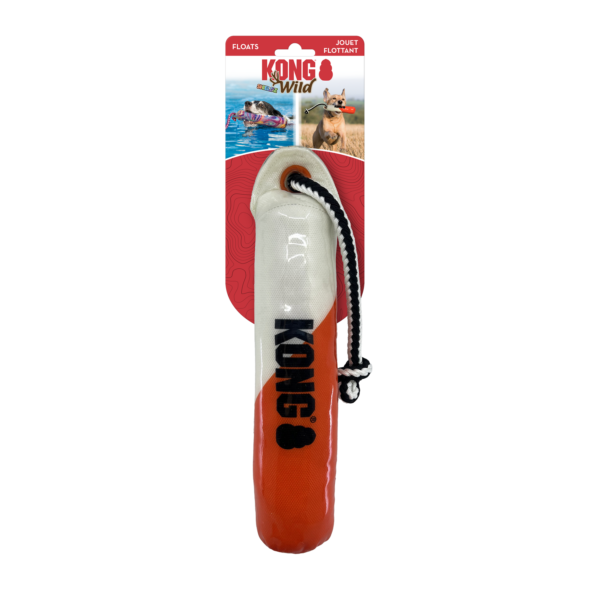 KONG Wild Shieldz Dog Training Dummy Orange & White Small/Large 035585523248