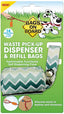 Bags on Board Fashion Waste Pick - up Bag Dispenser Green 14 9 in x - Dog