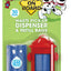 Bags on Board Fire Hydrant Waste Pick - up Bag Dispenser Red Blue 2 rolls of 15 pet 9 in x 14 - Dog