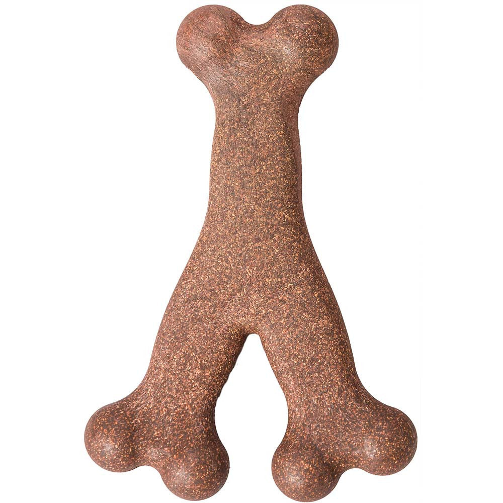 Bam-Bone Wish Bone Bacon Dog Toy 5.25 in