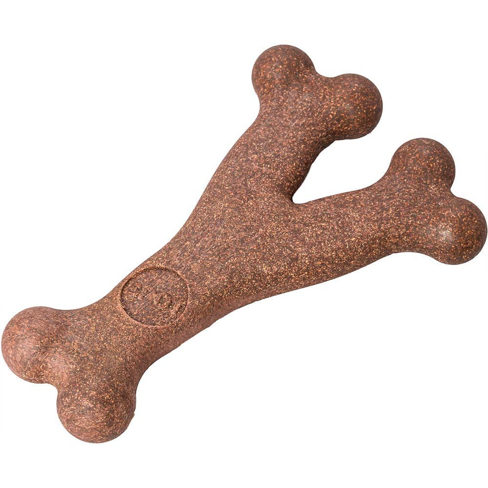 Bam-Bone Wish Bone Bacon Dog Toy 7 in