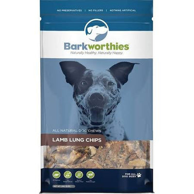 Barkworthies Dog Lamb Lung 12oz {L+x} 816807016515