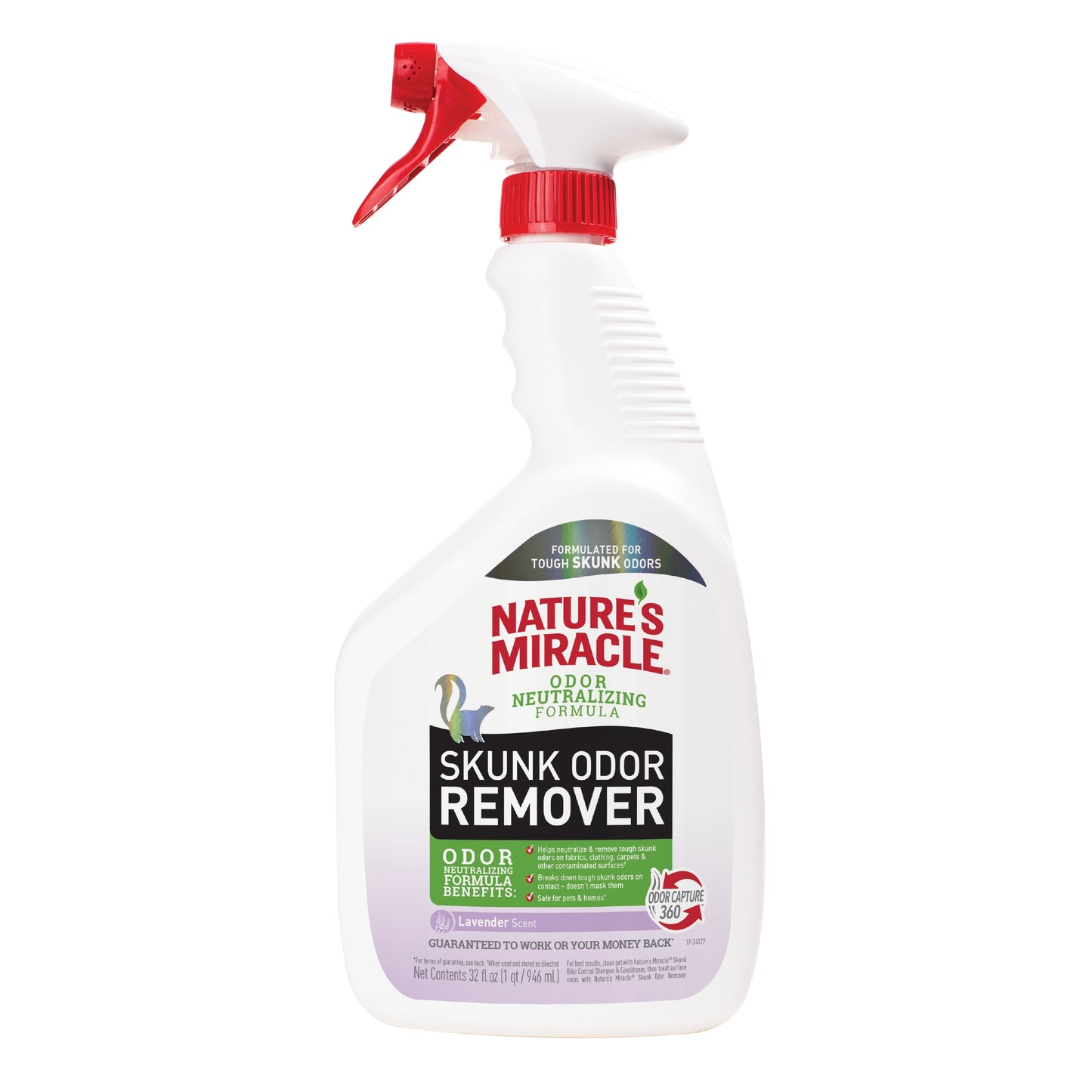 Nature's Miracle Skunk Odor Remover Lavender 32 oz 018065984210